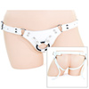 White leather double strap harness White leather double strap harness