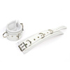 Premium white padded leather ankle cuffs