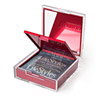 Discreet condom case disguised as a compact with mirror with LifeStyle condoms included.