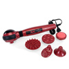 Multi-speed vibrating massager with multiple attachments and warming properties.