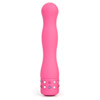 ABS plastic traditional vibrator with a contoured shape.