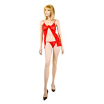 Lace babydoll with rose