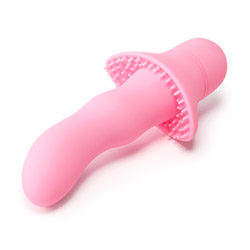 Big Tits clit and g spot dildo promoting teenage