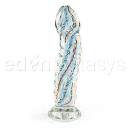 Glass G-spot shaft - Inside out ribbed G-spot shaft - view #1