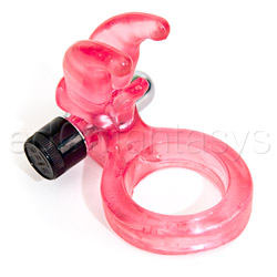 Triple clit flicker vibrating cock ring