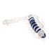 Reversed double penetration glass dildo gun - Glass dildo