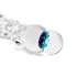 Clear ribbed G-spot wonder - Glass G-spot shaft