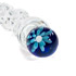 Clear ribbed G-spot wonder - Glass G-spot shaft