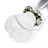 Crystal rose curved G-spot dildo - Glass G-spot shaft