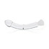 Crystal rose curved G-spot dildo - Glass G-spot shaft