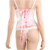 Polka dot passion corset with thong - Corset and panty set