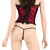 Red satin and lace bustier - Bustier