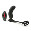 This sleek prostate massager with a rounded tip for intense P-spot caress and double-loop cock ring for stamina boost allows you to give and enjoy intense leg-shaking orgasms.