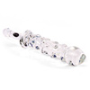 Rocky road glass dildo with handle