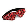 No peeking blindfold is made of textured patent leather imitation, featuring comfortable wide elastic band.