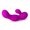 Rechargeable silicone dual action intense g-spot vibrator.