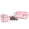 Pink plush ankle cuffs