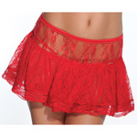 Red lace petticoat