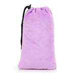 Purple padded pouch