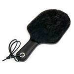 Leather paddle with fleece