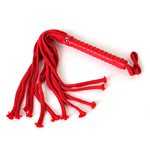 Sex and Mischief red rope flogger