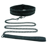Midnight lace collar and leash