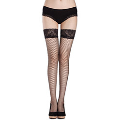 Lace top diamond net stockings reviews