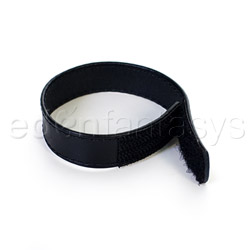 Sewn leather cockring with velcro