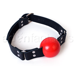 Ball gag with buckle