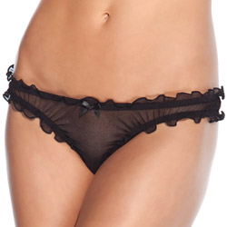 Mesh panty with satin bow reviews