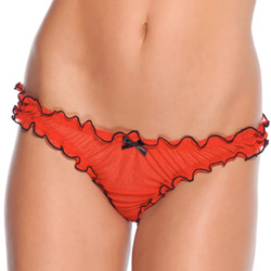 Mesh panty with satin bow reviews