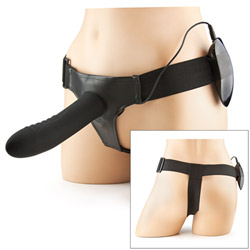 Vibrating strap-on extender