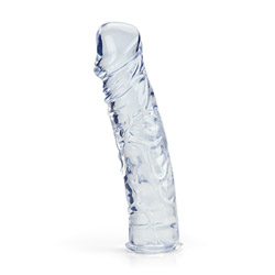 Clear realistic dildo