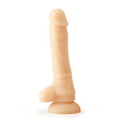 Dual density silicone dildo 7"