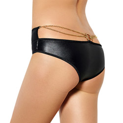 Wet look panty with chain reviews
