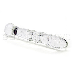 Clear spiral glass dildo with bumps probe reviews