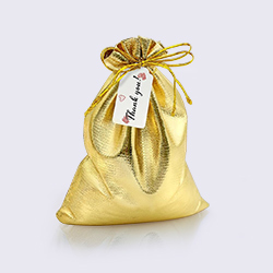 Gold gift pouch