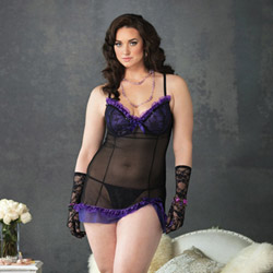 Padded underwire mesh chemise set reviews
