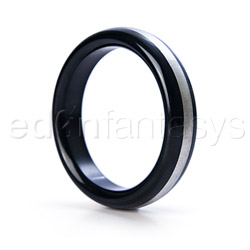 Stripe stainless steel cock ring