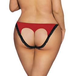 Heart cut out back panty queen reviews
