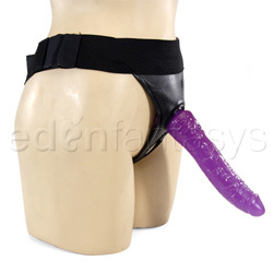 Leather crotchless strap on with dildo reviews