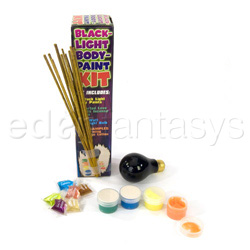 Black light body paint kit