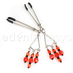 Tweezer with red beads