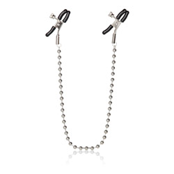 Silver beaded nipple clamps