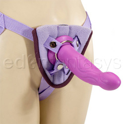 Lover's super strap harness and silicone thruster