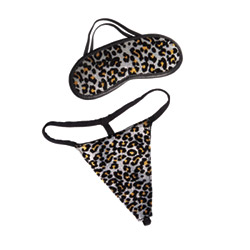 extreme pure gold blindfold and g-string
