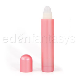 Self-lubricating roller tip massager