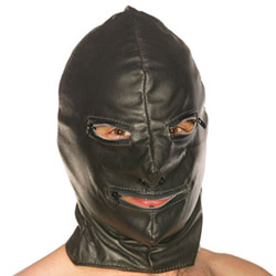 Leather hood with zip eyes and mouth reviews