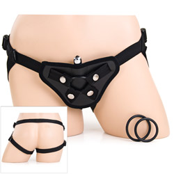 Sedeux vibrating leather harness