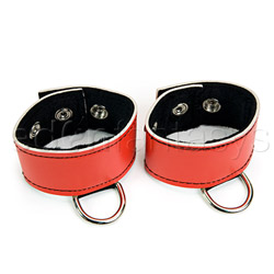 Rouge wrist cuffs